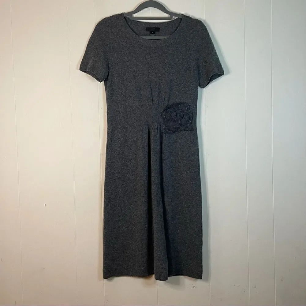 J. Crew Embellished Merino Wool Dress Size XS